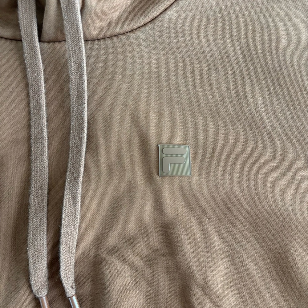 FILA Oversized Brown Hoodie sz S - Picture 3 of 7